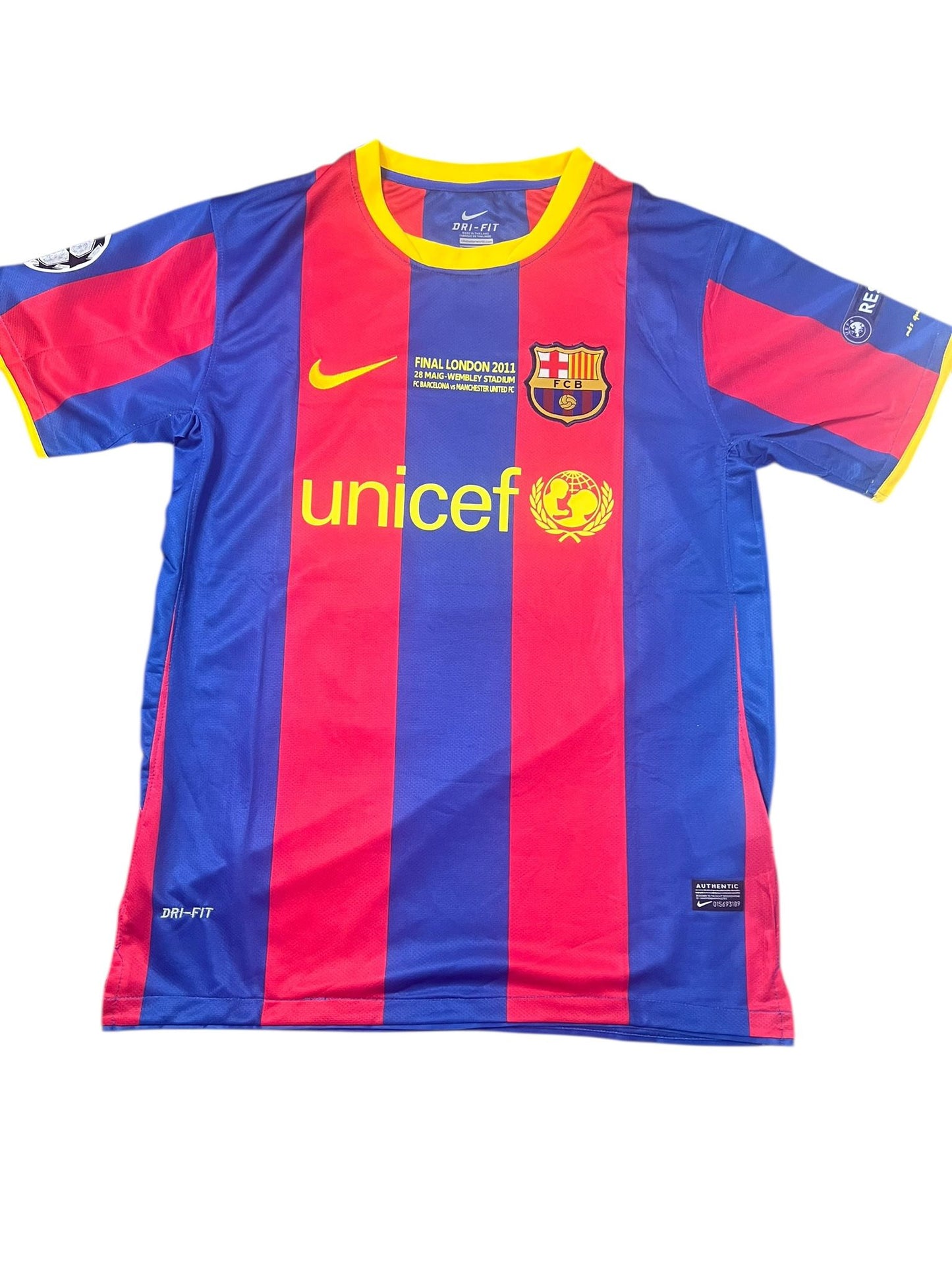 Lionel Messi 2011 Barcelona UCL Final Home Kit